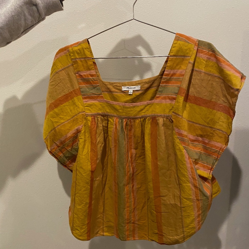 Madewell Shirt - Striped - size large - fits boxy